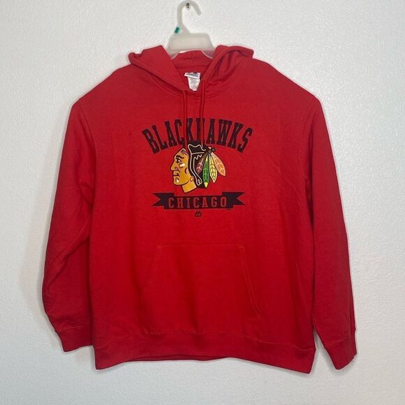 Majestic Other - MAJESTIC Men’s Chicago Blackhawks Red Hoodie Size XXL